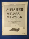 Fisher MT-225 225A Turntable Canada Service Manual Factory Original Real Thing. Fixed Price $7.40.