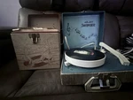 Vintage Dejay Swinger Portable Record Player 33/45 SP-5. Fixed Price $150.00.