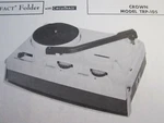 Crown TRP-105 Record Player Photofact. Fixed Price $6.50.