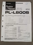 Pioneer PL-L800S Turntable Service Manual D-373. Fixed Price $54.95.