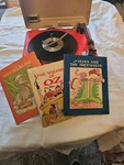1960'S Orange Automatic Portable Record Player V638H Works! & Audio Books. Fixed Price $110.00.