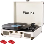 Portable Vinyl Record Player W/bluetooth & Built-in Speakers 3-SPEED Turntable. Fixed Price $48.48.