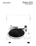 Harman Kardon ST5 Turntable Owners Instruction Manual. Fixed Price $22.24.