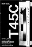 Harman Kardon T-45-C Turntable Owners Manual. Fixed Price $22.24.