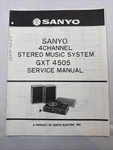 Vintage Sanyo Service Manual Model Number Gxt 4505. Fixed Price $10.00.