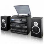 Trexonic 3-SPEED Vinyl Turntable Home Stereo System With Cd Player, Dual Cassett. Fixed Price $163.74.
