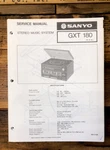 Sanyo GXT180 GXT-180 Stereo Service Manual *original*. Fixed Price $19.97.