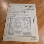 Marantz TT-6000 Turntable Service-manual/parts List. Fixed Price $19.99.