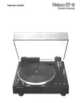 Harman Kardon ST8 Turntable Owners Instruction Manual. Fixed Price $22.24.