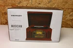 Crosley CR704B-PA Deluxe Musician Record Player Turntable Bluetooth Cd Am/fm. Fixed Price $109.99.