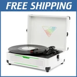 Retro Record Player With Rgb Light Show, Bluetooth Streaming. Fixed Price $175.99.