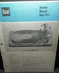 Dual 1011 Turntable Service Manual Photocopy. Fixed Price $19.99.