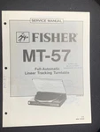Fisher MT-57 Turntable Service Manual. Fixed Price $24.99.