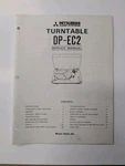 Mitsubishi Turntable DP-EC2 Service Manual D-4974. Fixed Price $64.95.