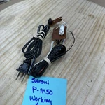 Sansui P-M50 Turntable Parts Power And Audio Cords Missing Rca Jacks. Fixed Price $15.00.