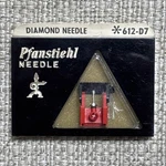 Pfanstiehl 612-D7 Diamond Stylus Replaces Magnavox 560371-2, Ev 267ID Nos. Fixed Price $16.99.