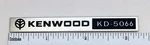 Kenwood KD-5066 Turntable Badge Logo Custom Made Aluminum. Fixed Price $9.95.