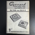 Garrard SL72B & SLX-3 Turntables Exploded View Parts List Original. Fixed Price $9.99.
