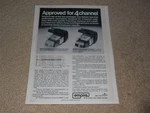 Empire Quad Cartridge Ad, 1972, 999VE/X, 1000ZE/X, Article, Pg, Info. Fixed Price $9.99.