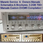 Marantz Service Manuals, Amplifier Receiver Tuner, Vintage, Computer Dvd #5. Fixed Price $12.97.