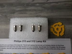 Philips GA-212/312 Turntable Lamps Kit W/ Detailed Calibration Instructions.. Fixed Price $22.00.