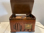 Zenith Tube Radio Phonograph Vintage Wood 5-R-686 1942. Fixed Price $149.99.