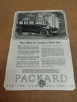 How Often You Buy War Tax? Packard 4-DOOR Sedan Ad 1925 1926. Fixed Price $8.95.