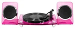 New Victrola Modern Acrylic Turntable & Wireless Speakers - Pink. Fixed Price $269.95.