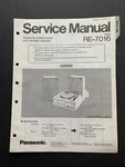 Panasonic RE-7016 Fm/am Stereo Radio W/ Record Changer Original Service Manual. Fixed Price $9.99.