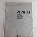 Zenith Allegro Console Stereo Operating Instruction Manual Safety Tips. Fixed Price $25.49.