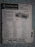 Hitachi D-E1 Service Manual Original Repair Book Stereo Tape Player. Fixed Price $19.98.