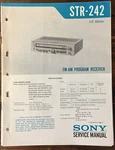 Sony STR-242 Receiver Service Manual *original*. Fixed Price $24.97.