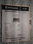 Hitachi HT-466 Service Manual Original Repair Book Stereo Turntable. Fixed Price $19.98.