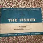 The Fisher Statesman Model S-692B Radio Phono Operating Instructions & Warranty. Fixed Price $13.00.