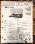Sony PS-LX320 PS-LX340 Record Player / Turntable Service Manual *original*. Fixed Price $19.97.