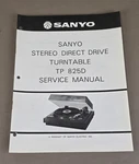 Sanyo Turntable Tp 825D Service Manual D-4536. Fixed Price $74.95.