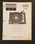 Bsr C-159 Record Changer, Turntable. Service Manual. Parts List. Fixed Price $14.99.