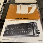 Mcintosh MQ107 Environmental Equalizer Owners Manual *original*. Fixed Price $19.95.