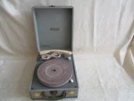 Vintage 1950'S Decca Portable Tube-record Player Carrying Suit Case. Fixed Price $49.95.