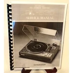 Pioneer PL-530 Turntable Service Manual Comb Bound Gloss Protective Covers. Fixed Price $16.50.