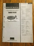 Sansui FR-D55 Turntable Original Service Repair Manual. Fixed Price $11.95.