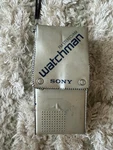 Vintage Sony Watchman FD-30A 12.5IN Crt Portable Tv Fm/am Stereo Silver Japan. Fixed Price $39.99.