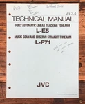 Jvc L-E5 L-F71 Record Player / Turntable Technical Service Manual *original*. Fixed Price $24.97.