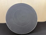 Mitsubishi DP-39 Turntable Platter And Rubber Mat. Fixed Price $15.00.