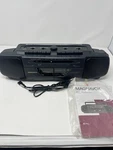 Magnavox Aw 7035/17 Stereo Boombox Dual Tape Player Am/fm Tested, Works.. Fixed Price $39.99.