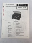 Vintage Sanyo Service Manual Model Number Gxt 140H. Fixed Price $10.00.