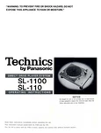 Technics SL-1100 Turntable Owners Instruction Manual Reprint. Fixed Price $22.24.