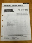 Sharp RP-6900 Record Player Turntable Service Manual Vintage Oem Diagrams Repair. Fixed Price $16.99.
