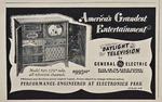 Ge Model 840 Television Am-fm Radio Phonograph Electronics Park Print 1949. Fixed Price $7.77.
