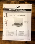 Jvc L-A110B Record Player / Turntable Service Manual *original*. Fixed Price $19.97.